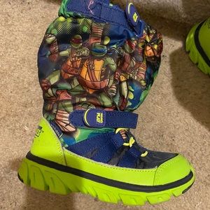 Toddler ninja turtle snow boots